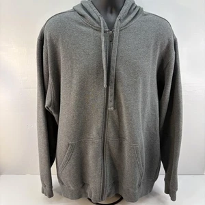 LL Bean Hoodie Herren XL Tall grau Fleece gefüttert Full Zip Kapuze warm Sweatshirt - Bild 1 von 9