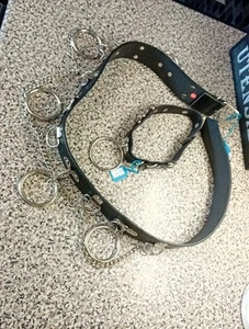 Goth Steampunk Belt Chocker - Picture 1 of 9