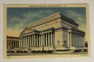 Archive Building Washington DC Vintage Postcard - Picture 1 of 2