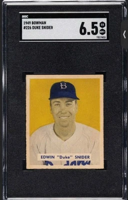 1949 Bowman #226 Duke Snider RC - SGC EX-MT+ 6.5 - Dodgers - CENTERED - VSCARDS - Image 1 of 2