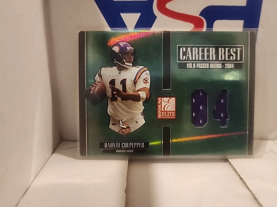 2005 Donruss Elite - Career Best Daunte Culpepper #CB-13 Die-Cut Year Jerseys... - Image 1 of 1