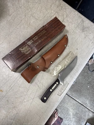 Talheres Schrade temporizador antigo 150T bainha de faca matador de veados com caixa vintage não usada - Imagem 1 de 4