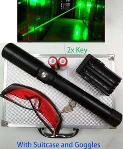 Linterna de luz láser verde 1000 lúmenes 2000 metros con llave + maleta de metal - Imagen 1 de 5