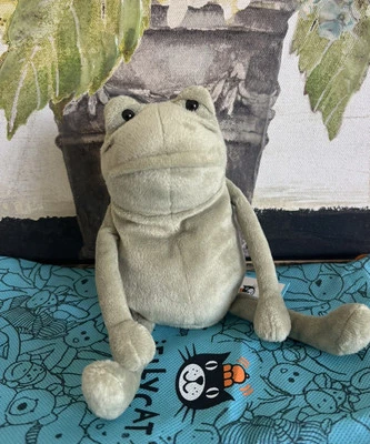 Juguete de peluche Jellycat Little Fergus Frog Heritage Collection animal rana verde nuevo con etiquetas Foto 1 de 4