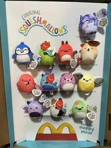McDonald's Squishmallow 2025 Juego Completo de 12 Vitrinas con 10 Cajas de Comida Nuevas - Imagen 1 de 2