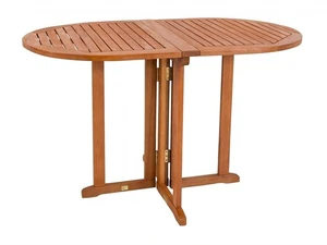 Balkontisch Klapptisch Gartentisch Oval aus Eukalyptus - Bild 1 von 6