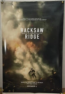 PÓSTER DE PELÍCULA HACKSAW RIDGE DS ROLLADO ORIGINAL DE UNA HOJA ANDREW GARFIELD (2016) - Imagen 1 de 1