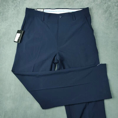 NUEVO Pantalones de Golf Footjoy Hombres 34x32 Azul Marino Rendimiento Elastizados Absorbentes Chinos Nuevos con Etiquetas Foto 1 de 4
