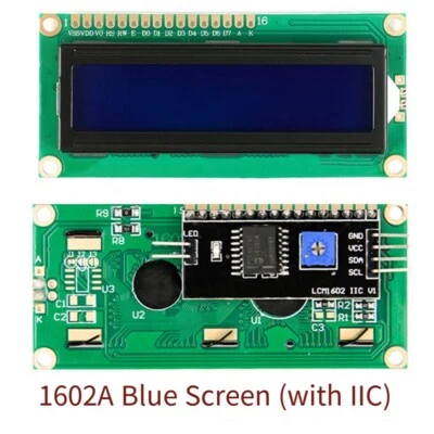 Dual Line LCD Display 16x2 Zeichen Bildschirm Blau Gelb Grün Hintergrundbeleuch - Bild 1 von 4