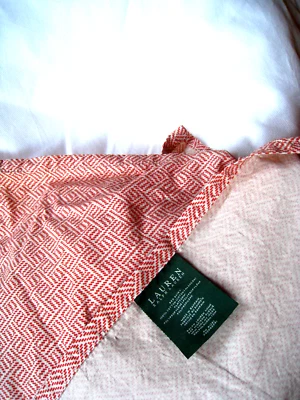 Ralph Lauren Fitted Platform Paprika King Size Bed Skirt 15" Drop - Image 1 of 4