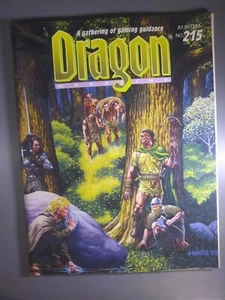 Dragon Magazine #215 (marzo 1995 TSR copertina artista Gareth Hinds) - Foto 1 di 4