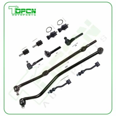 Fits 91-2001 Jeep Cherokee 11Pcs Front Tie Rods Sway Bars Ball Joints Drag Link Foto 1 de 4