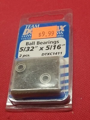 Vintage Duratrax DTXC1411 Ball Bearings 5/32"×5/16" 2pcs 1996 original stock NOS - Image 1 of 4