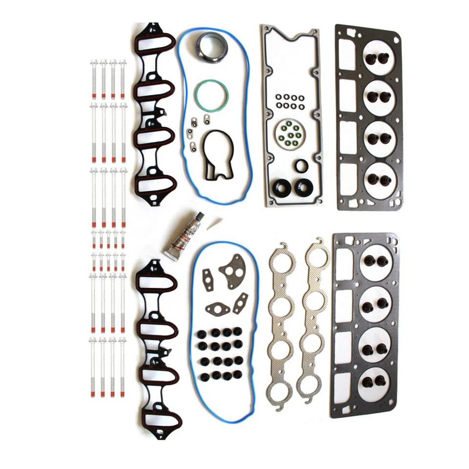 Juego de juntas de culata pernos de culata para Chevrolet Silverado 1500 2500 5,3 L 1999-2001 Foto 1 de 4