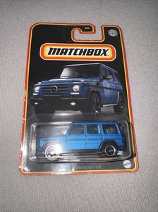 Matchbox 2015 Mercedes-Benz G 500 Special Edition Black Card 2022 Matte Blue - Picture 1 of 2