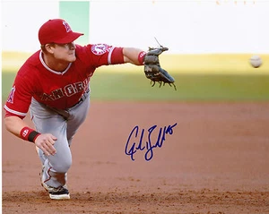 GORDON BECKHAM ANAHEIM ANGELS ACTION SIGNED 8x10 - Picture 1 of 1
