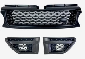 Griglia anteriore nera opaca prese d'aria laterali abbinate adatta per RR Sport 2010 - 2013 L320 - Foto 1 di 14