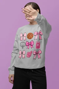 Coquette Gameday Basketball Sweatshirt  - Picture 1 of 8