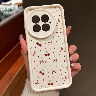 Phone Case For OnePlus 13T 13R 12R 11R 13 12 Ace 5 3 2 Bow Cherry Silicone Cover - Image 1 of 4