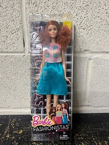 Barbie Fashionistas Doll #29 Terrific Teal Tall 2015 Mattel NEW DAMAGED PACKAGIN - Picture 1 of 3