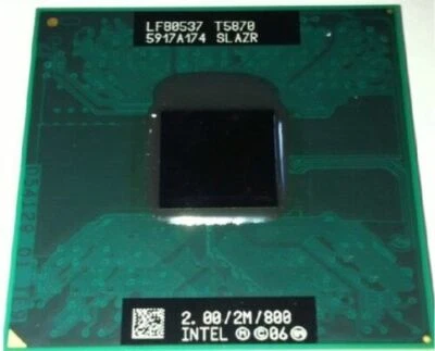 Intel Core2 DUO T5870 SLAZR 2.0G 2MB 800 Socket P Mobile CPU Processor - Image 1 of 3