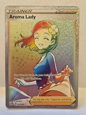 Pokémon TCG Aroma Lady Evolving Skies 221/203 Rainbow Holo Secret Rare - Image 1 of 2