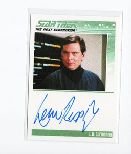 Star Trek TNG Portfolio Prints Autograph Auto Card Leon Rippy as L.Q. Clemonds