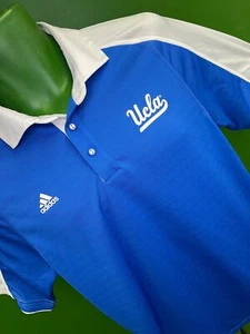 NCAA UCLA Bruins Adidas Polo Golf Shirt Climalite Men's Medium - Picture 1 of 6