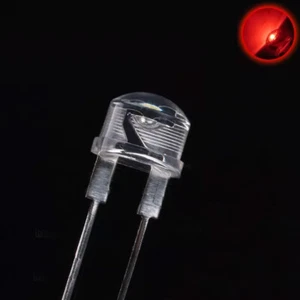 Sombrero de paja de alta calidad 8 mm 0,5 W LED emisor de luz diodo rojo LED alta potencia nuevo - Imagen 1 de 3