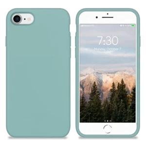 Funda Silicona Forro Interno Apple iPhone 7 | 8 | SE 2020 Azul Océano Nuevo - Imagen 1 de 7