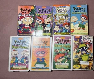 Vintage Set Of 8 Rugrats VHS - Picture 1 of 3