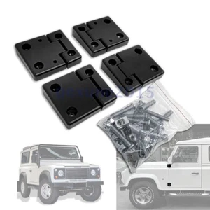 Bisagra de puerta de aluminio negra para Land Rover Defender 110 90 1990-2016 - Imagen 1 de 8