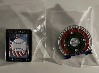 RARE 1993 ALL-STAR GAME {BALTIMORE} COMMEMORATIVE TWO-PIN SET{ONLY 350 MADE}. - Image 1 of 2