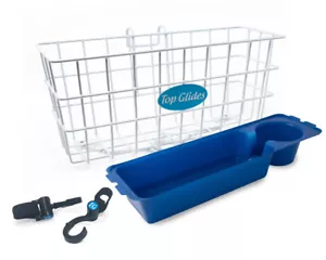 PAQUETE: Kit de cesta de caminador de alambre premium con 2 ganchos giratorios para caminar - Imagen 1 de 6