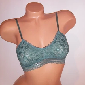 Sujetador Victoria Secret Bralette XS Verde Cuchara Margarita Encaje Sin Forrar Inalámbrico Nuevo - Imagen 1 de 6