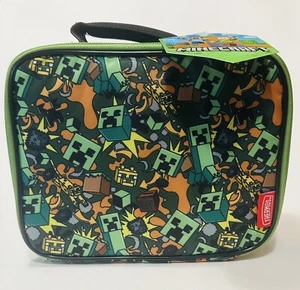 Minecraft Creeper Thermos® Kids PVC-Free Insulated Lunch Box Tote Bag - Picture 1 of 9