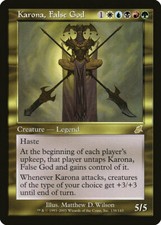 Top Karona, False God/false goddess-SCOURGE-English (played) * RARE *