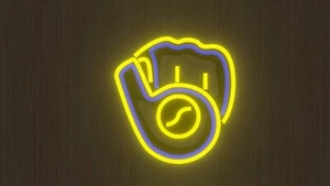20"x19.3" Milwaukee Brewers Flex LED Neon Sign Light Visual Bar Poster Décor - Picture 1 of 1