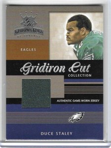 2003 Donruss Gridiron Kings Cut Collection /475 Duce Staley #GC-69 Eagles Jersey