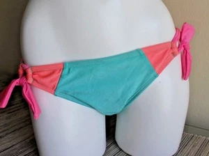 NWT The Bikini LAB Swimsuit Bikini Bottom Size M Colorblock - Picture 1 of 3
