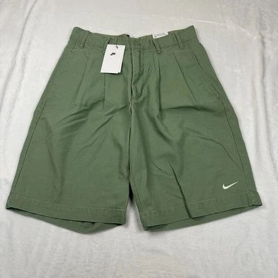Nike Men's Life Pleated Chino Shorts Oil Green White DX0643-386 Size 30 NWT - Image 1 of 4