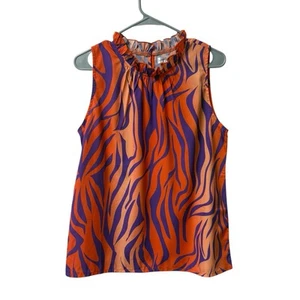 Stewart Simmons ärmellose lila orange Tigerstreifen Clemson Bluse Small gebraucht, in einwandfreiem Zustand - Bild 1 von 8