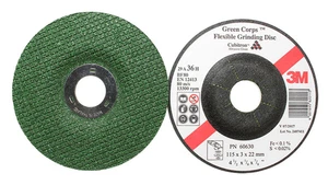 5x 3M PN 60630 Schleifscheibe Green Corps Flexible Grinding Disc 115 x 3 x 22.23 - Bild 1 von 4