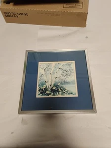 Pintura al óleo enmarcada de 10,5" x 10,5" firmada por Jeanne Zychowicz/original/plateada... - Imagen 1 de 8