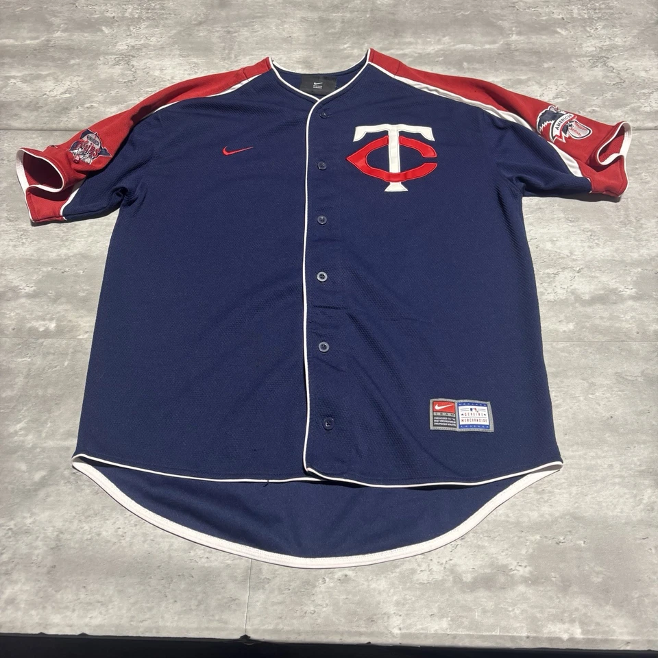 Johan Santana Minnesota Twins Jersey Men's Medium Blue Nike Sewn MLB* - Image 1 of 4