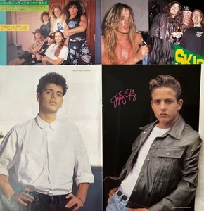 New Kids On The Block SKID ROW NELSON 1992 CLIPPING JAPAN MAGAZINE IR 12D 8PAGE - Picture 1 of 8