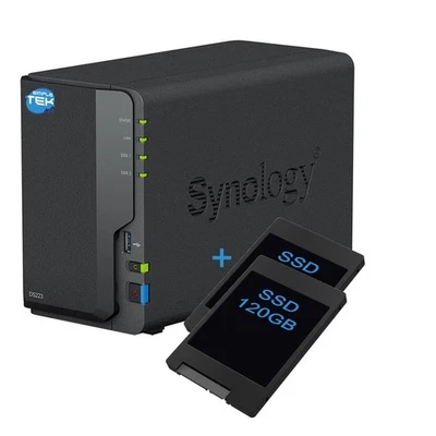 Synology Ds223 Nas 2-bay Double SSD 120gb Embedded SATA Ethernet Lan IP _ - Image 1 of 4