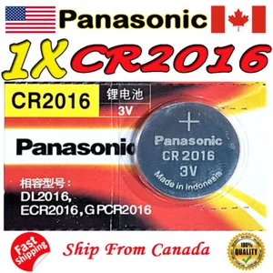 1 piece Panasonic CR2016, BR2016, DL2016, 3V, cell Lithium Battery. EXP 2030 - Picture 1 of 1