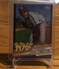 2020 Topps Decades Best 1970s STEVE CARLTON Black /299 #DB-36 Phillies