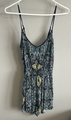 Mameluco para mujer Ultra Flirt turquesa/negro/amarillo/verde - pequeño - rayón Foto 1 de 3